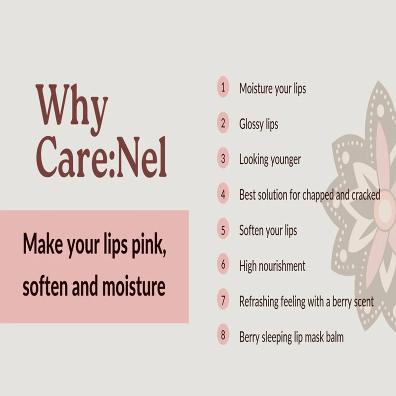 Care:Nel Lip Night Mask 5g Berry